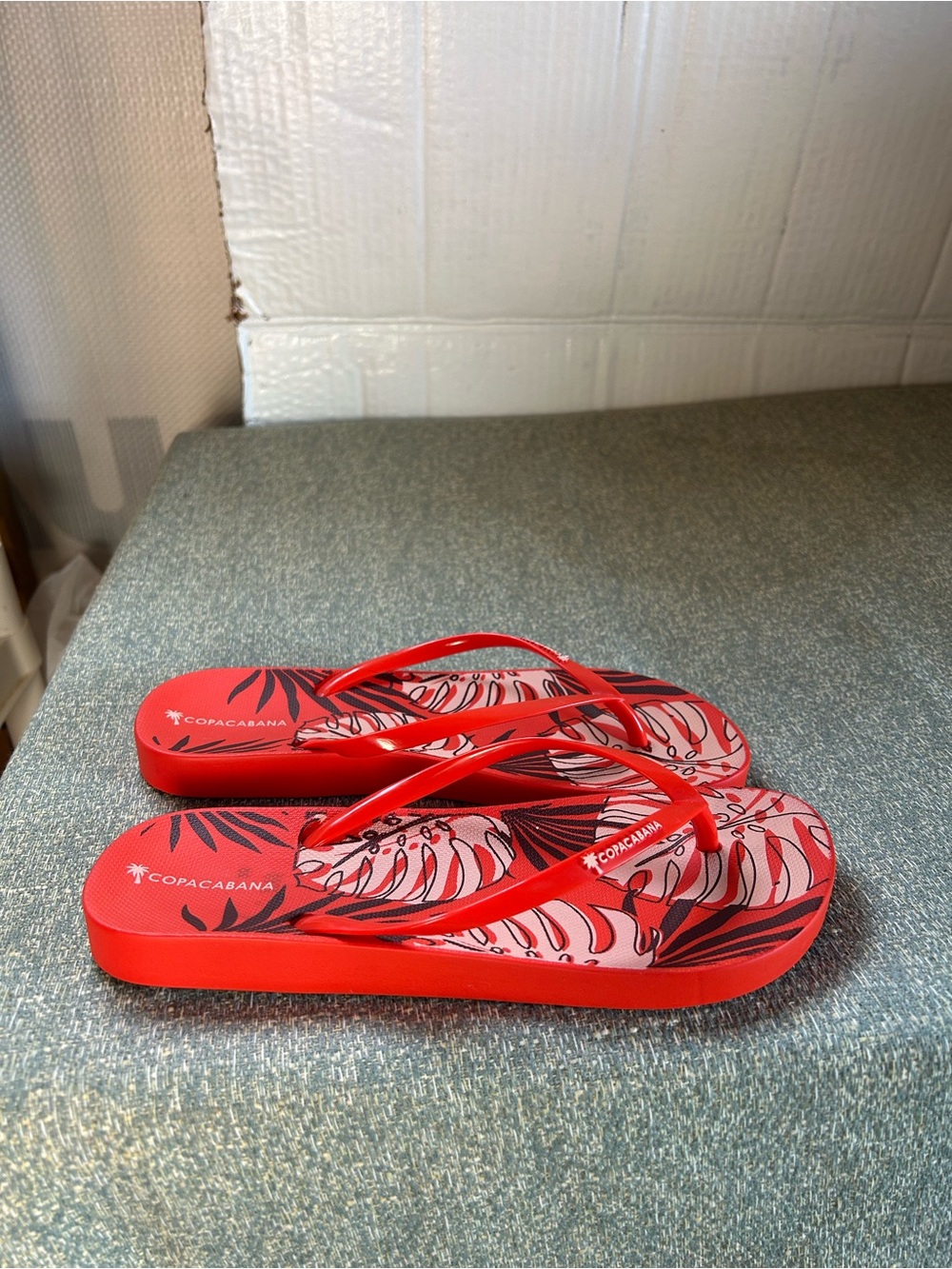 Tropical Print Women's Flip Flops